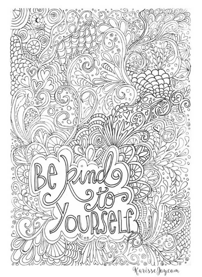 Free-Printable Coloring-Pages-for-Adults-Be-Kind-you